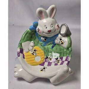 EASTER,Harry And David Spring Easter Bunny Candy Bowl, COLLECTABLE, HOLIDAY